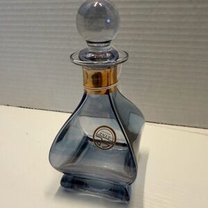 SC Line Blue Perfume Bottle with Clear Glass Stopper Made in Italy